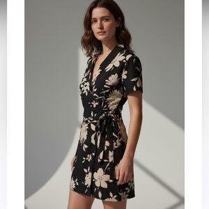 New Coldwater Creek Floral Wrap Dress size 16P